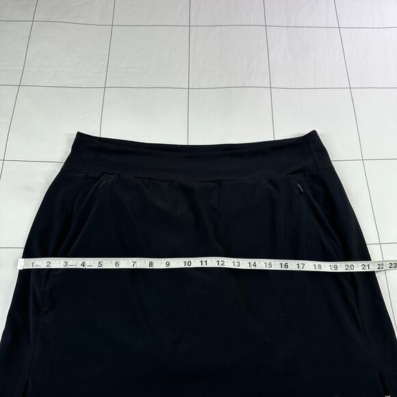 Athleta Skort Womens 14 Black Soho Golf Pull On Athletic Travel Minimalist Sport - Picture 9 of 10
